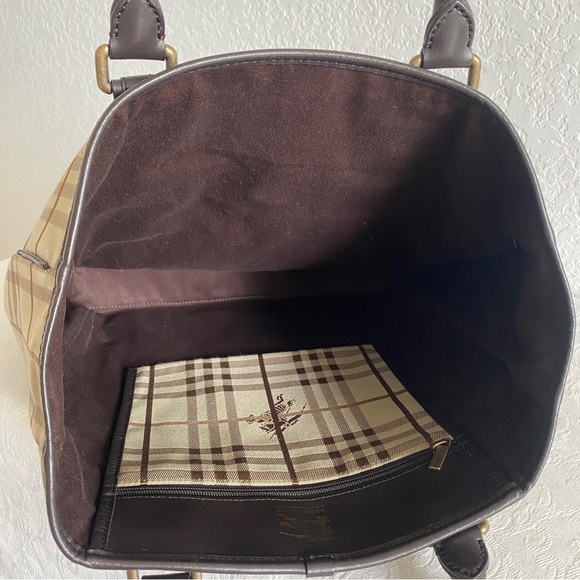 Burberry check large canvas tote - Picture 10 of 13